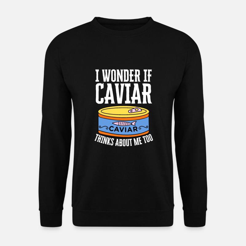 Russian Style Salmon Red Caviar - Unisex Pullover - Schwarz
