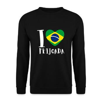 Brazil Brazilian Pork Bean Stew Feijoada - Unisex Pullover - Schwarz - Vorne - Alina (178cm) & Michal (187cm)