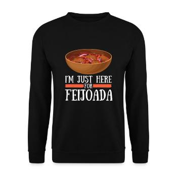 Brazil Brazilian Pork Bean Stew Feijoada - Unisex Pullover - Schwarz - Vorne - Alina (178cm) & Michal (187cm)