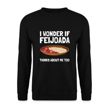 Brazil Brazilian Pork Bean Stew Feijoada - Unisex Pullover - Schwarz - Vorne - Alina (178cm) & Michal (187cm)