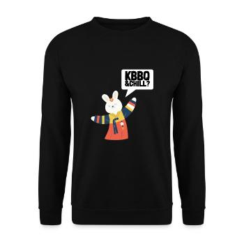 KBBQ Korean BBQ Kimchi Ramen - Unisex Sweatshirt - black - Front - Alina (178cm) & Michal (187cm)