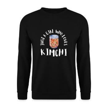 KBBQ Korean BBQ Kimchi Ramen - Unisex Sweatshirt - black - Front - Alina (178cm) & Michal (187cm)