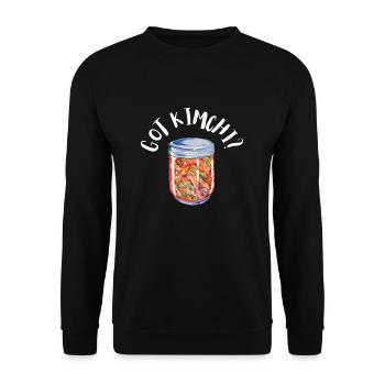 KBBQ Korean BBQ Kimchi Ramen - Unisex Sweatshirt - black - Front - Alina (178cm) & Michal (187cm)
