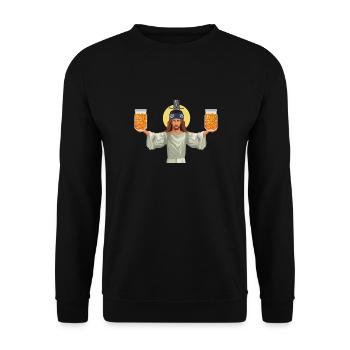 KBBQ Korean BBQ Kimchi Ramen - Unisex Sweatshirt - black - Front - Alina (178cm) & Michal (187cm)