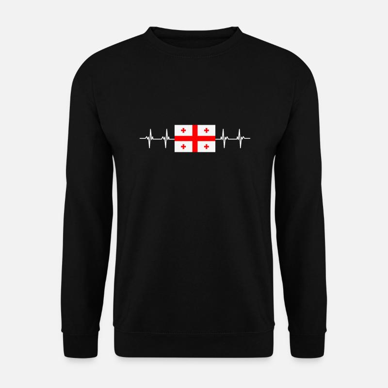Georgian Flag - Unisex Pullover - Schwarz