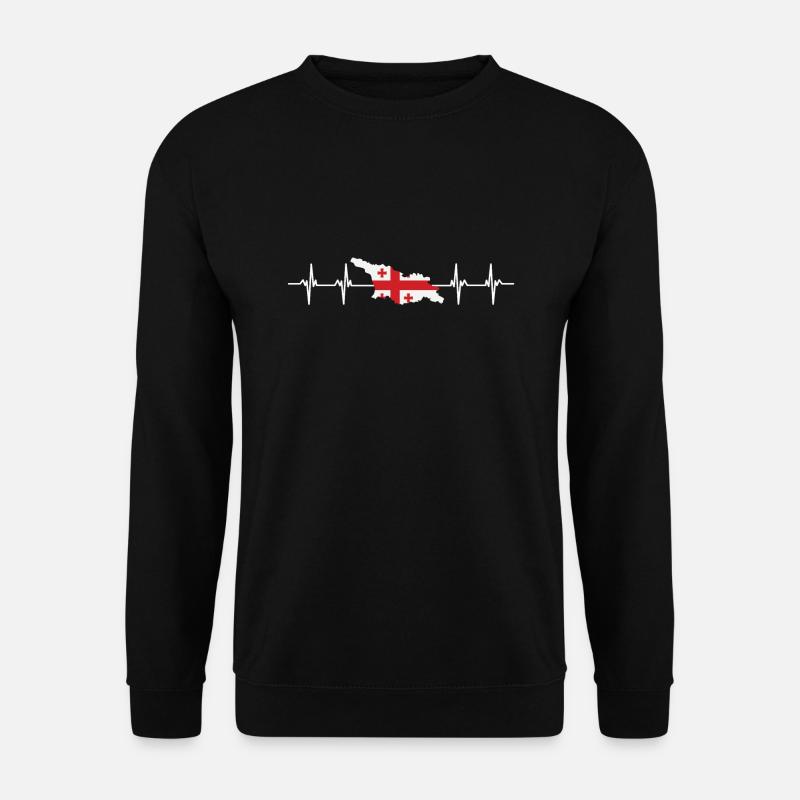 Georgian Flag - Unisex Pullover - Schwarz