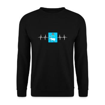Drapeau géorgien - Sweat-shirt Unisexe - noir - Devant - Alina (178cm) & Michal (187cm)