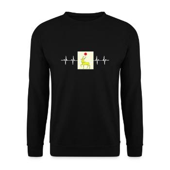 Drapeau géorgien - Sweat-shirt Unisexe - noir - Devant - Alina (178cm) & Michal (187cm)
