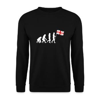 Drapeau géorgien - Sweat-shirt Unisexe - noir - Devant - Alina (178cm) & Michal (187cm)
