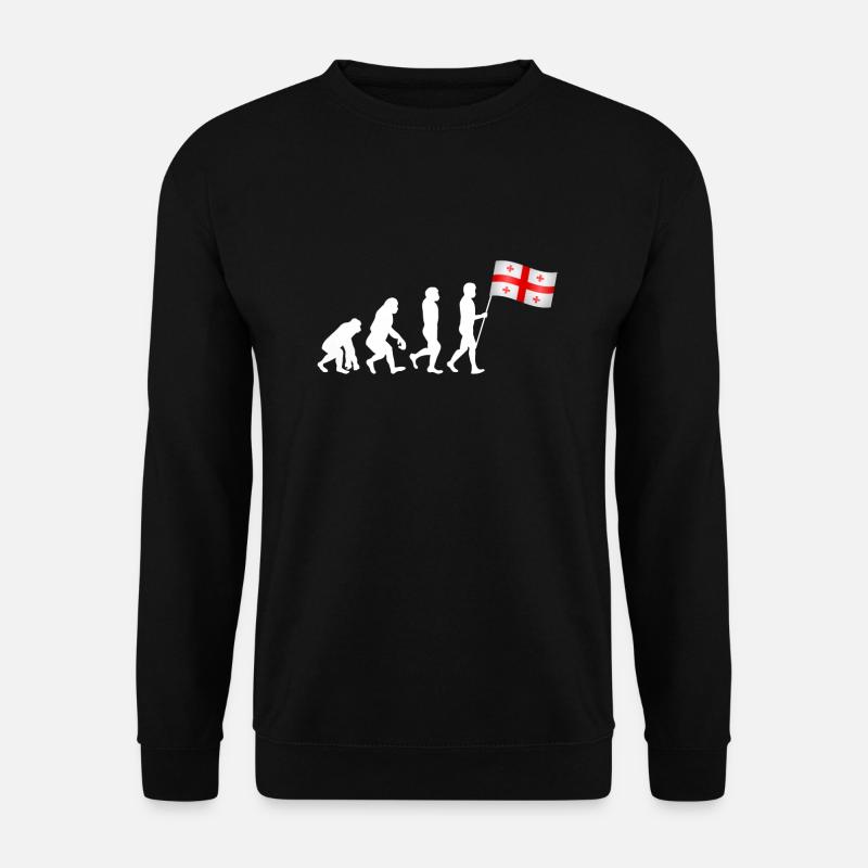 Drapeau géorgien - Sweat-shirt Unisexe - noir