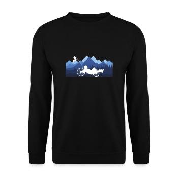 Recumbent Bike And Velomobil - Unisex Pullover - Schwarz - Vorne - Alina (178cm) & Michal (187cm)