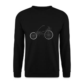 Recumbent Bike And Velomobil - Unisex Pullover - Schwarz - Vorne - Alina (178cm) & Michal (187cm)