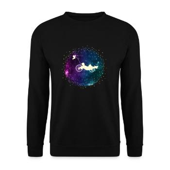 Recumbent Bike And Velomobil - Unisex Pullover - Schwarz - Vorne - Alina (178cm) & Michal (187cm)