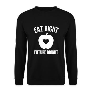 Nutritionniste holistique Mois national de la nutrition - Sweat-shirt Unisexe - noir - Devant - Alina (178cm) & Michal (187cm)