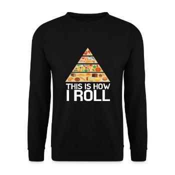 Nutritionniste holistique Mois national de la nutrition - Sweat-shirt Unisexe - noir - Devant - Alina (178cm) & Michal (187cm)
