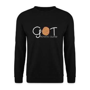 Just A Girl Who Loves Potato Chips - Unisex Sweatshirt - black - Front - Alina (178cm) & Michal (187cm)