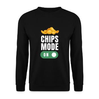 Just A Girl Who Loves Potato Chips - Unisex Sweatshirt - black - Front - Alina (178cm) & Michal (187cm)