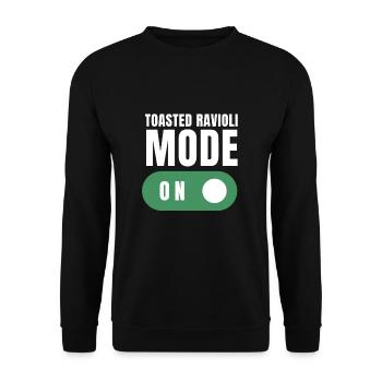 St. Louis Toasted Ravioli - Unisex Sweatshirt - black - Front - Alina (178cm) & Michal (187cm)