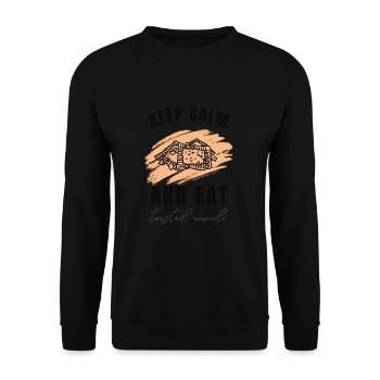 Raviolis grillés à St. Louis - Sweat-shirt Unisexe - noir - Devant - Alina (178cm) & Michal (187cm)