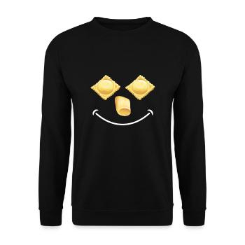St. Louis Toasted Ravioli - Unisex Sweatshirt - black - Front - Alina (178cm) & Michal (187cm)