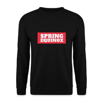 First Day Of Spring Equinox - Unisex Pullover - Schwarz - Vorne - Alina (178cm) & Michal (187cm)