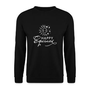First Day Of Spring Equinox - Unisex Pullover - Schwarz - Vorne - Alina (178cm) & Michal (187cm)