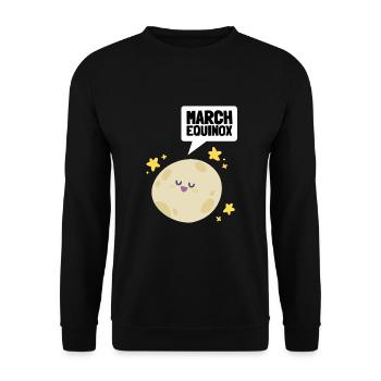 First Day Of Spring Equinox - Unisex Pullover - Schwarz - Vorne - Alina (178cm) & Michal (187cm)