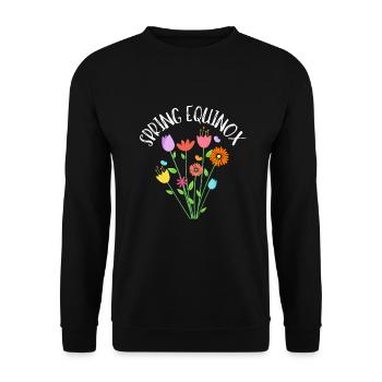 First Day Of Spring Equinox - Unisex Pullover - Schwarz - Vorne - Alina (178cm) & Michal (187cm)