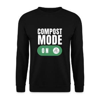Compost Your Enemies - Unisex Sweatshirt - black - Front - Alina (178cm) & Michal (187cm)