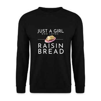 Cuisson du pain aux raisins secs - Sweat-shirt Unisexe - noir - Devant - Alina (178cm) & Michal (187cm)
