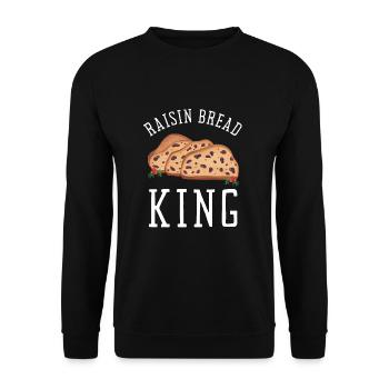 Cuisson du pain aux raisins secs - Sweat-shirt Unisexe - noir - Devant - Alina (178cm) & Michal (187cm)