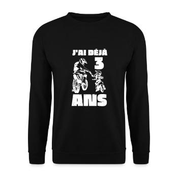 Motocross Moto Père Et Fille Une Équipe pour La - Unisex Pullover - Schwarz - Vorne - Alina (178cm) & Michal (187cm)