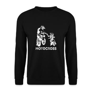 Tal Padre Tal Hijo Motocross Moto Desporte - Unisex Pullover - Schwarz - Vorne - Alina (178cm) & Michal (187cm)