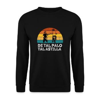 Tal Padre Tal Hijo Motocross Moto Desporte - Unisex Pullover - Schwarz - Vorne - Alina (178cm) & Michal (187cm)