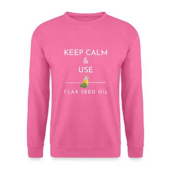Superfood Flax Oil - Unisex Pullover - Pink - Vorne