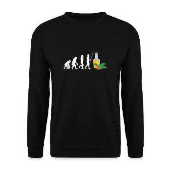 Superfood Flax Oil - Unisex Pullover - Schwarz - Vorne - Alina (178cm) & Michal (187cm)