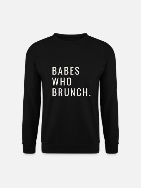 Babes Who Brunch Squat - Unisex Sweatshirt - black
