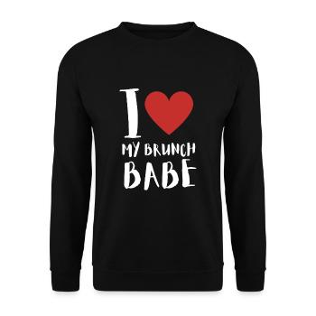 Babes Who Brunch Squat - Sweat-shirt Unisexe - noir - Devant - Alina (178cm) & Michal (187cm)