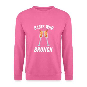 Babes Who Brunch Squat - Unisex Pullover - Pink - Vorne