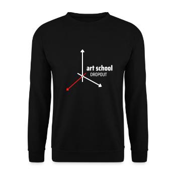 Décrochage scolaire - Sweat-shirt Unisexe - noir - Devant - Alina (178cm) & Michal (187cm)