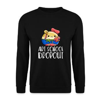 Décrochage scolaire - Sweat-shirt Unisexe - noir - Devant - Alina (178cm) & Michal (187cm)