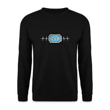 Future Zoologist Birthday Wildlife - Unisex Sweatshirt - black - Front - Alina (178cm) & Michal (187cm)