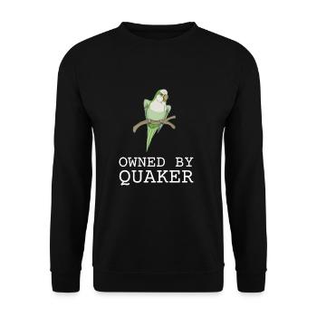 Blue Quaker Parrot Mom - Unisex Pullover - Schwarz - Vorne - Alina (178cm) & Michal (187cm)
