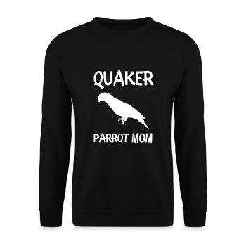 Blue Quaker Parrot Mom - Unisex Sweatshirt - black - Front - Alina (178cm) & Michal (187cm)