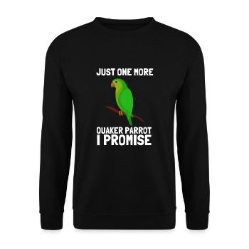 Blue Quaker Parrot Mom - Unisex Pullover - Schwarz - Vorne - Alina (178cm) & Michal (187cm)