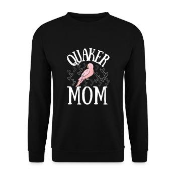 Blue Quaker Parrot Mom - Unisex Sweatshirt - black - Front - Alina (178cm) & Michal (187cm)