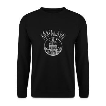 Kobenhavn Denmark Danish Kobenhaven Mermaid - Unisex Sweatshirt - black - Front - Alina (178cm) & Michal (187cm)