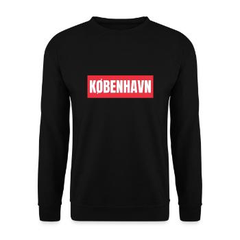 Kobenhavn Denmark Danish Kobenhaven Mermaid - Unisex Sweatshirt - black - Front - Alina (178cm) & Michal (187cm)