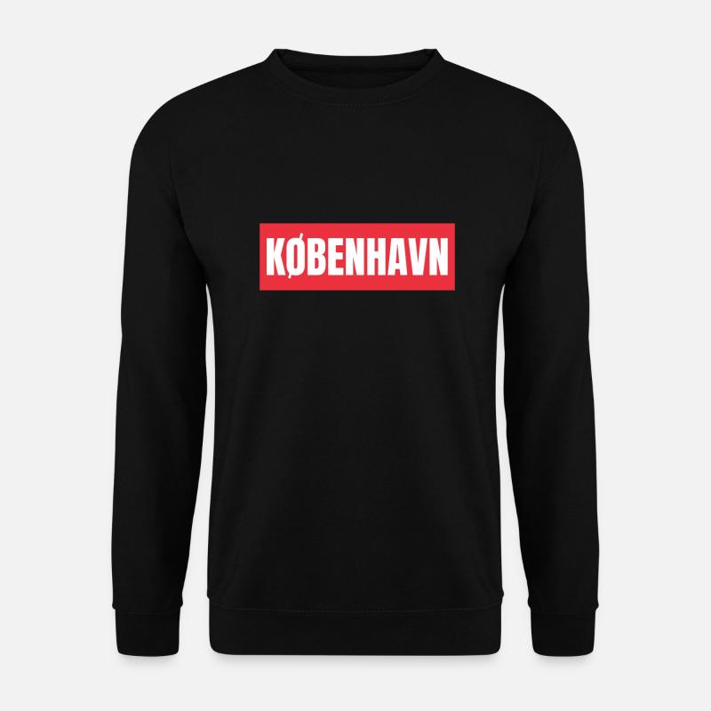 Kobenhavn Denmark Danish Kobenhaven Mermaid - Unisex Pullover - Schwarz
