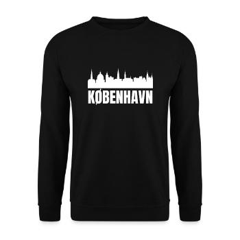 Kobenhavn Denmark Danish Kobenhaven Mermaid - Unisex Sweatshirt - black - Front - Alina (178cm) & Michal (187cm)